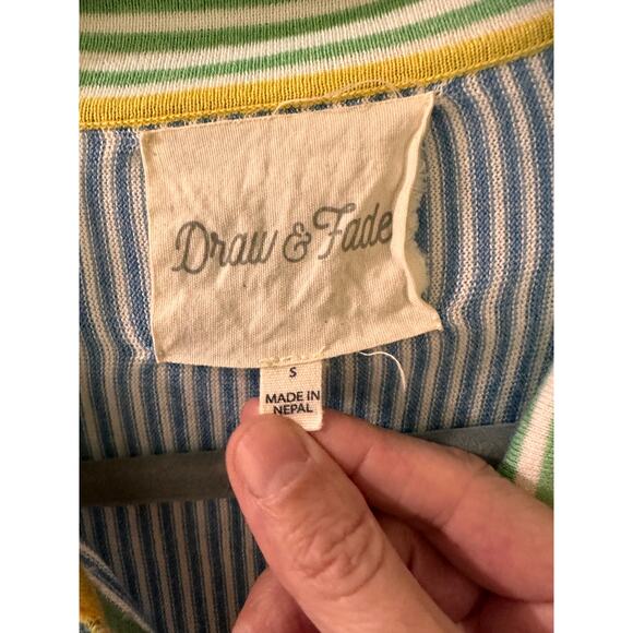 Draw & Fade Women's Cool Max Cotton Striped Polo Golf Sweater, S - Picture 3 of 8